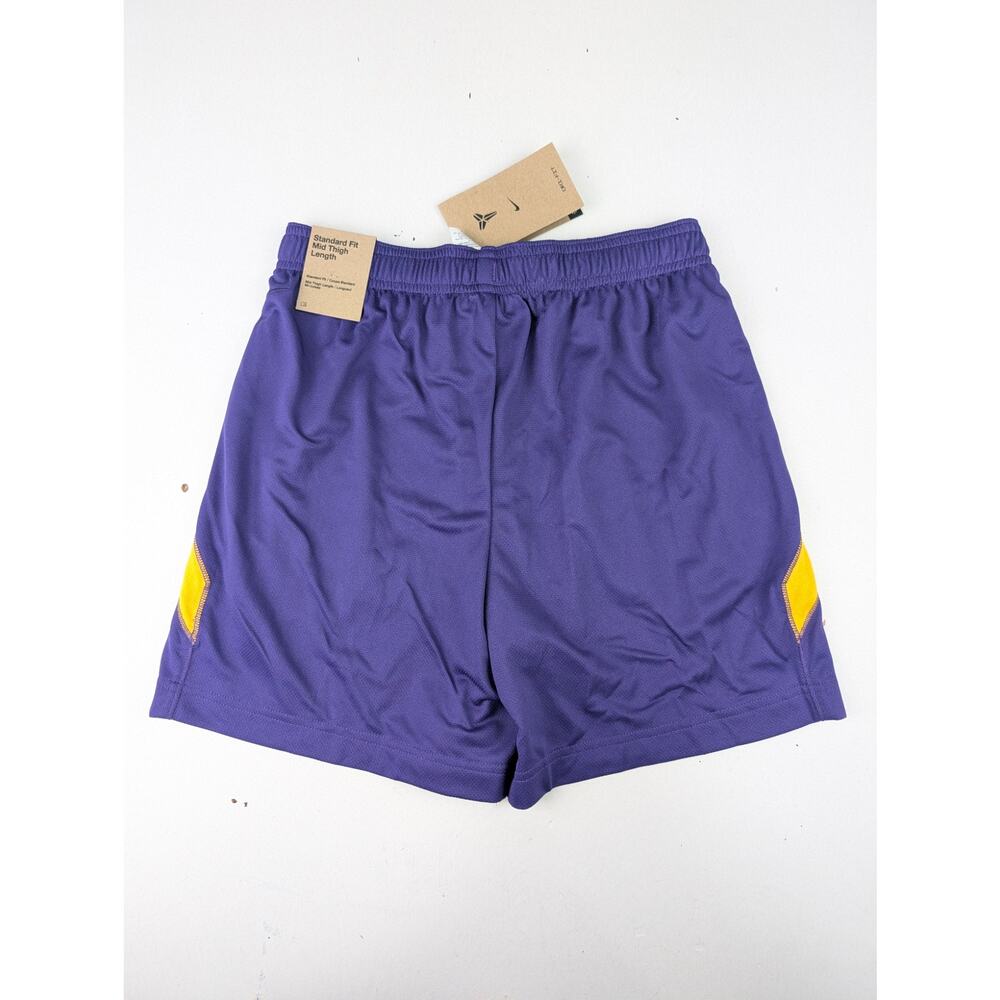 Nike Boys Medium Kobe Therma-Fit Pullover Hoodie & Shorts Set - Purple & Yellow - Picture 6 of 9